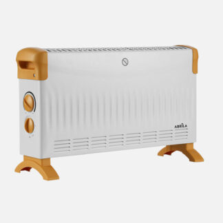 Convector Kevin 2000w Blanco/ocre 3pot. Termostato Reg. Funcion Turbo Control Temp.proteccion.32,5x53,5x17cm