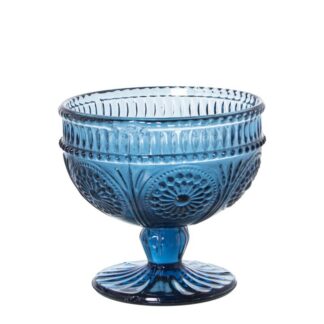 Copa Helado Cristal Azul Ø10,5x10cm, Apto Lavavajillas