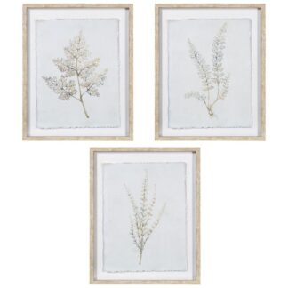 Cuadro Lienzo Flores 40x50cm Marco Madera Natural 40x3,3x50cm