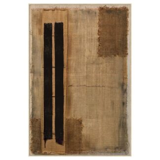 Cuadro Lienzo Marco Madera Natural 80x120cm Abstracto 80x4,3x120cm