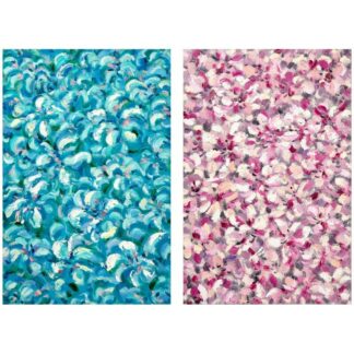 Cuadro Lienzo Natural 80x120cm Flores 40% Pintado A Mano 80x120x3cm