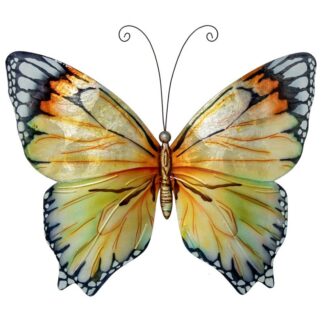 Decoracion Pared Mariposa Metal/nacar Multicolor 45,5x3x30,5cm