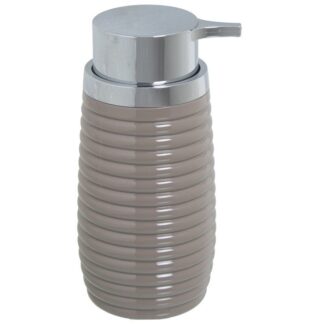 Dosificador Baño Acrilico Beige 300ml Ø7x15,5cm