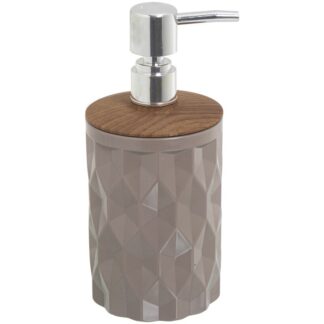 Dosificador Baño Acrilico Beige 450ml Ø8x19cm