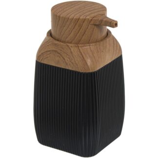 Dosificador Baño Acrilico Negro 300ml 7x7x14cm