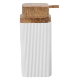 Dosificador Jabon Baño Acrílico Blanco 7x7x15cm