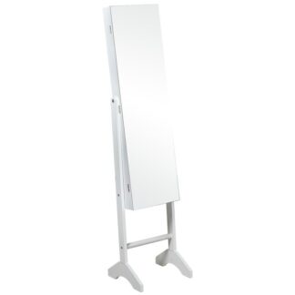 Espejo Joyero Madera Blanco 35.2x33,5x153 Cml