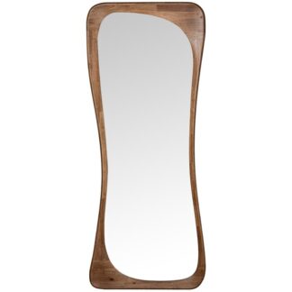 Espejo Madera Caucho Color Nogal 57x160 Cm.