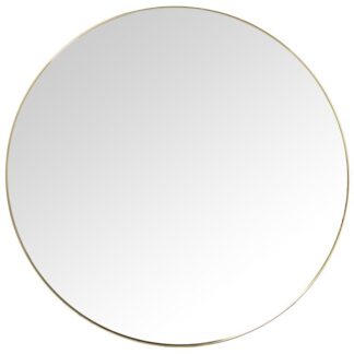 Espejo Metal Redondo 120cm Dorado Ø120x1,5cm