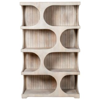 Estantería Madera Mango De 4 Niveles 91x38x149cm