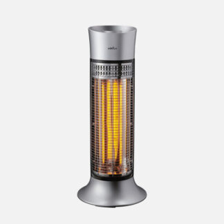 Estufa Elec.de Carbono Yuma 900w Plata/negro 2pot Oscilante  2elm.,antivuelco.63x26x26cm