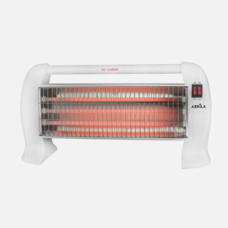 Estufa Elect.cuarzo Hunter 1200w Blanco 3pot.antivuelco Asa 25x48,5x12,5 Cm