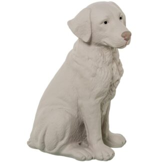 Figura Cerámica Perro Beige Oscuro 18x24x33cm