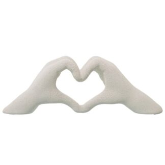 Figura Manos Cerámica Beige Arena 29x6x10cm