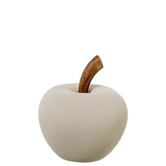 Figura Manzana Ceramica 35cm Beige 25x35cm