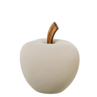 Figura Manzana Ceramica 40cm Beige 30x40cm