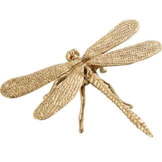 Figura Metal Libélula Dorada 11,5x9x3cm
