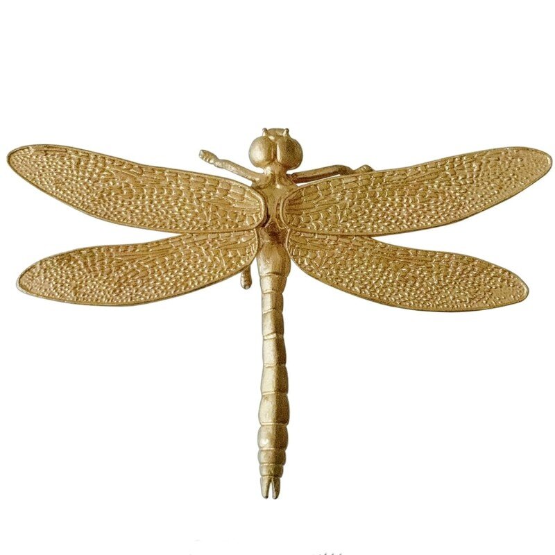 Figura Metal Libélula Dorada 11,5x9x3cm - Image 2