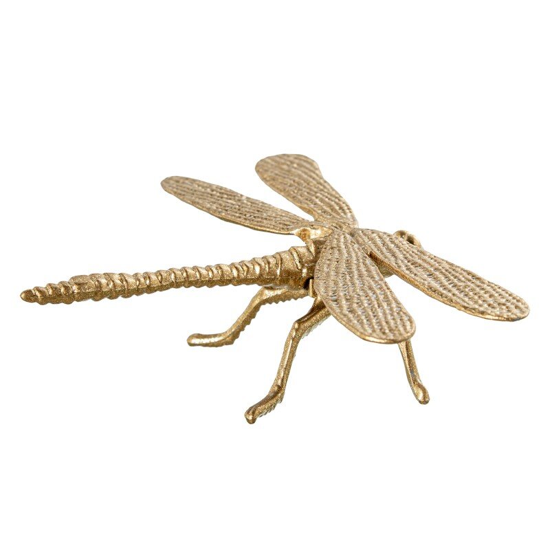 Figura Metal Libélula Dorada 11,5x9x3cm - Image 4