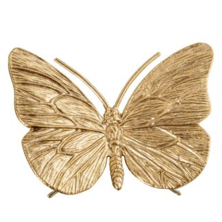 Figura Metal Mariposa Dorada 11x8x3,5cm