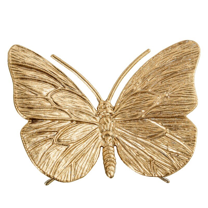 Figura Metal Mariposa Dorada 11x8x3,5cm