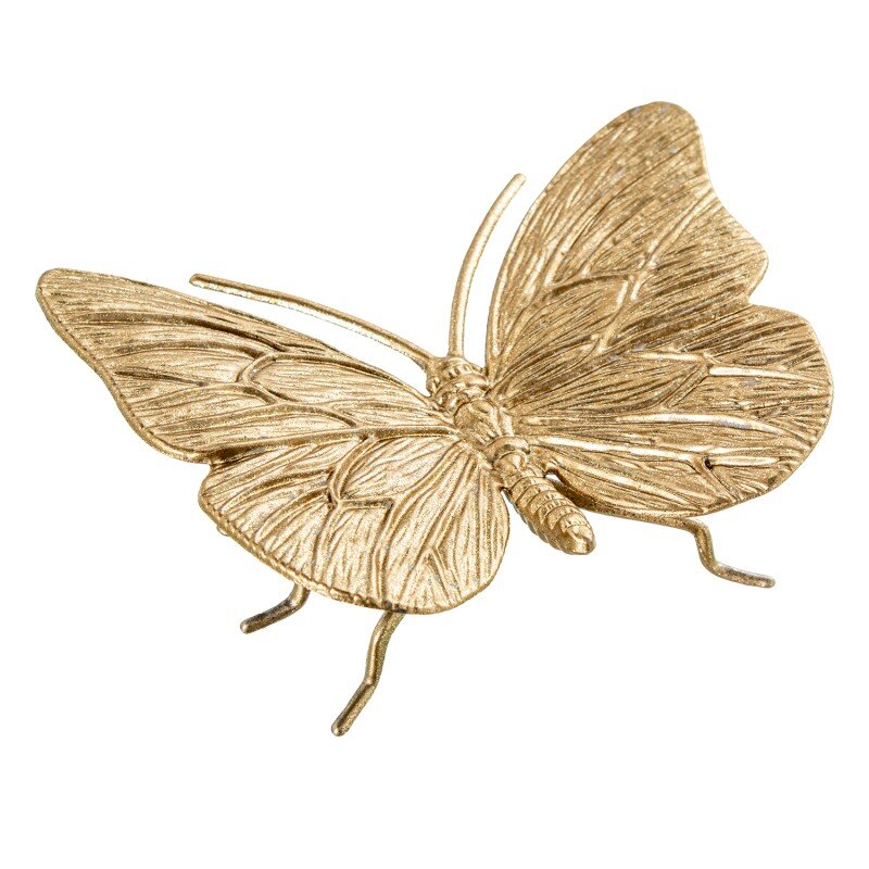 Figura Metal Mariposa Dorada 11x8x3,5cm - Image 2