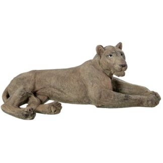 Figura Resina Leona Tumbada 81x38x29cm