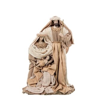 Figura Resina/tela Sagrada Familia 31cm 31cm