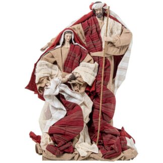 Figura Resina/tela Sagrada Familia 43cm 43cm