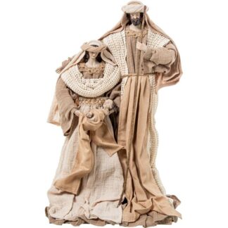 Figura Resina/tela Sagrada Familia 43cm 43cm