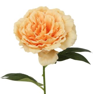 Flor Amarilla Con Tallo Natural 52cm