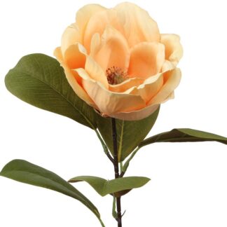 Flor Amarilla Con Tallo Natural 70cm