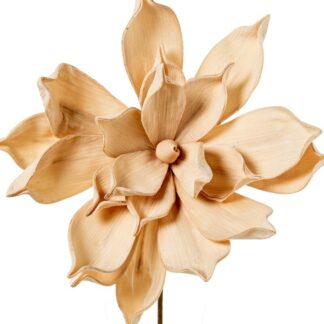 Flor Artificial Beige Espuma Eva Y Papel Ø13x65cm