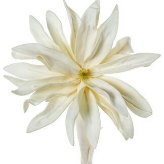 Flor Artificial Blanca Espuma Eva, Plástico Y Papel Ø20x65cm