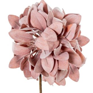 Flor Artificial Coral Espuma Eva, Plástico Y Papel 65cm