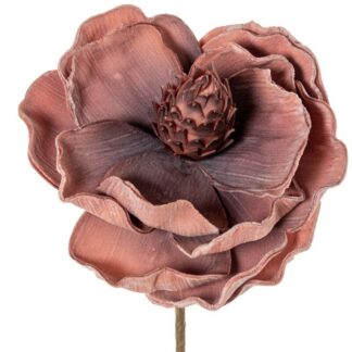 Flor Artificial Coral Espuma Eva Y Papel Ø13x65cm