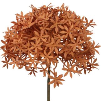 Flor Rosa Con Tallo Natural 63cm