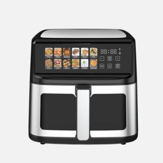 Freidora De Aire Calandria 11l 2300w Negro/acero Doble Resistencia,display,temporiz.,termostato,tactil 31,5x33,5x42cm