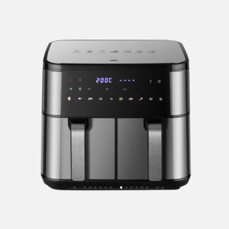 Freidora De Aire Chimbas 10l 2200w Acero/negro Display Temporizador Termostato Tactil 32x38x40,5cm