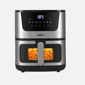 Freidora De Aire Formosa 5l 1500w Acero/negro Display C/ Ventana,tactil,temporiz.termost.80º A 200º 32,5x30x37,5cm