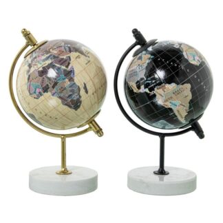 Globo Terraqueo Metal Colores Surtidos 9x8.5x14.5cm