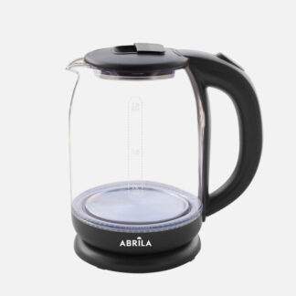 Hervidor De Agua Elec.frijol Negro 1,8l 1500w Base Giratorio Tacto Frio,apagado Aut.protecc.21x21x15cm