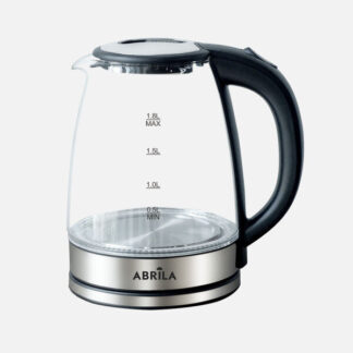 Hervidor De Agua Elec.potos Negro/plata 1,8l 1500w Base Giratoria Tacto Frio,apagado Automatic.proteccion 22x22x16cm