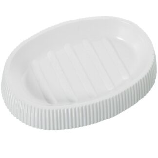 Jabonera Acrilica Blanca 13x9x2,5 Cm.