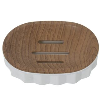 Jabonera Acrilica Blanco 12,5x9x3cm