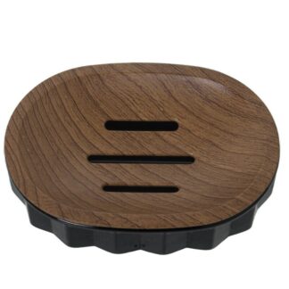 Jabonera Acrilica Negro 12,5x9x3cm