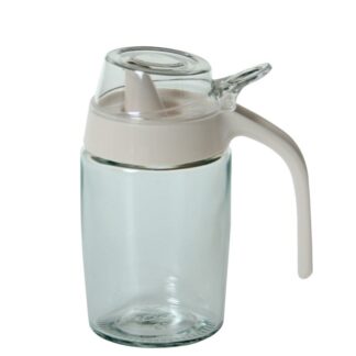 Jarra Aceitera 250ml Cristal/pp Blanco Ø8x14cm