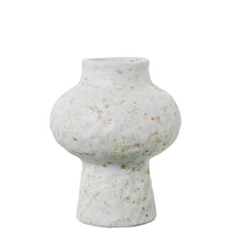 Jarrón Cerámica 17cm Crudo Textura Orgánica Ø13x17cm