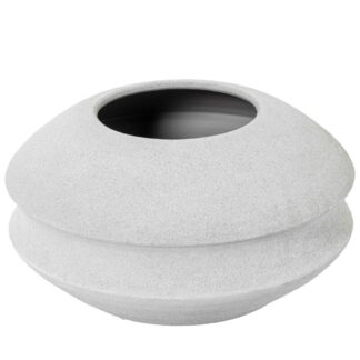 Jarrón Cerámica 20cm Gris Arena Ø39x20cm