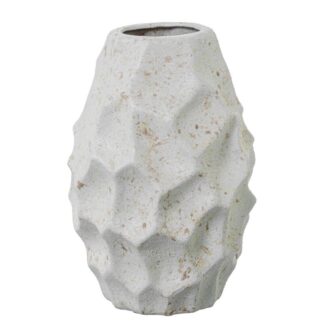 Jarrón Cerámica 23cm Crudo Textura Orgánica 16,5x16,5x23cm